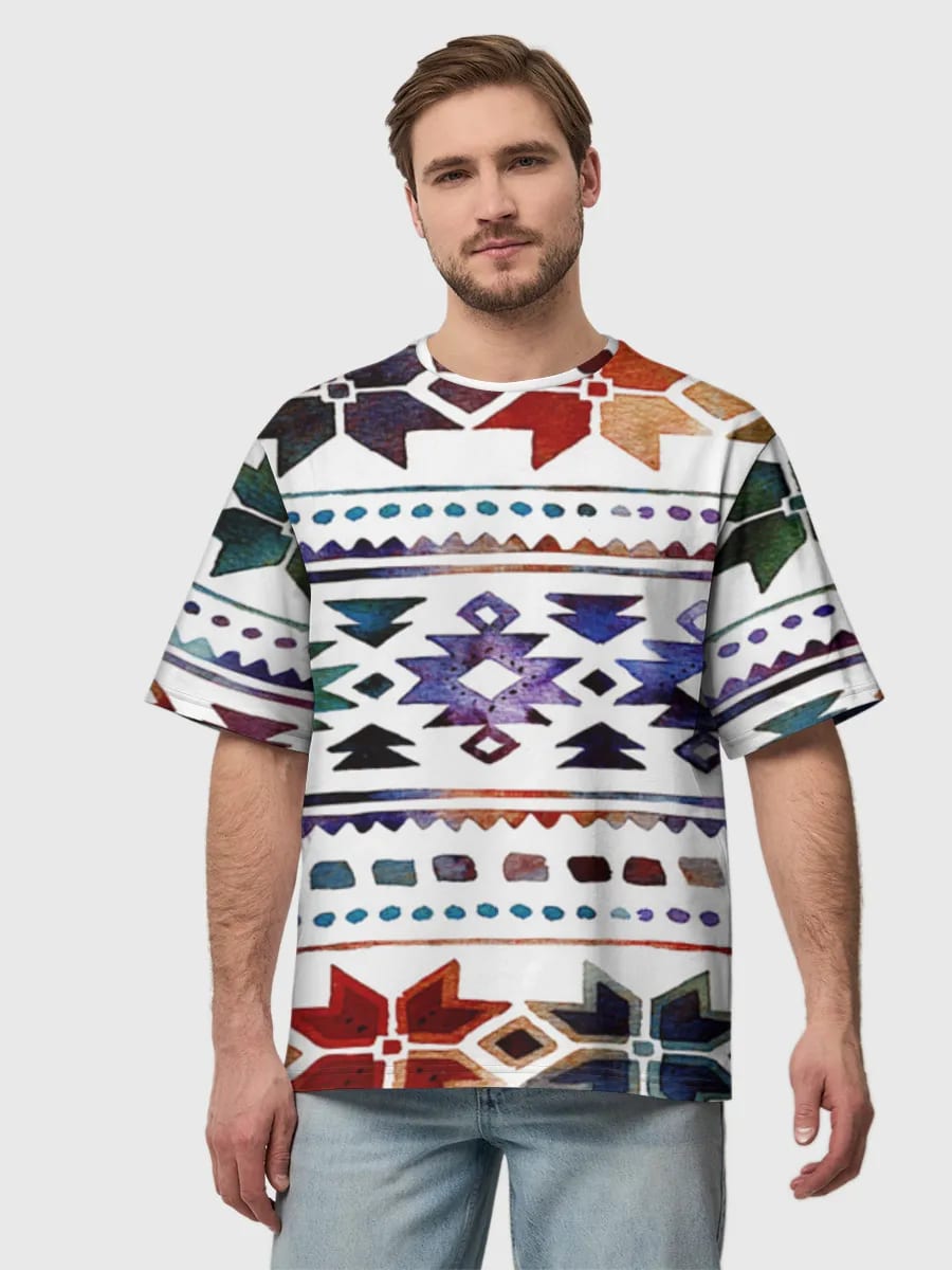 Watercolor Southwestern Geometric Stripes
