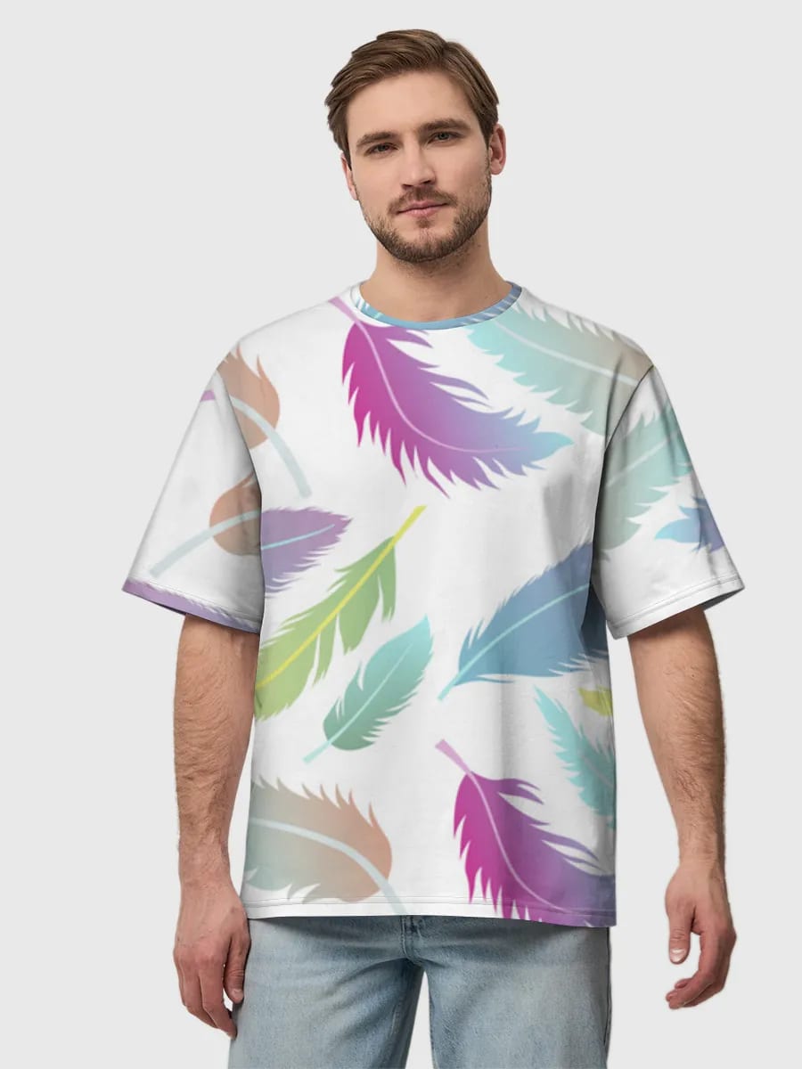 Pastel Rainbow Feathers