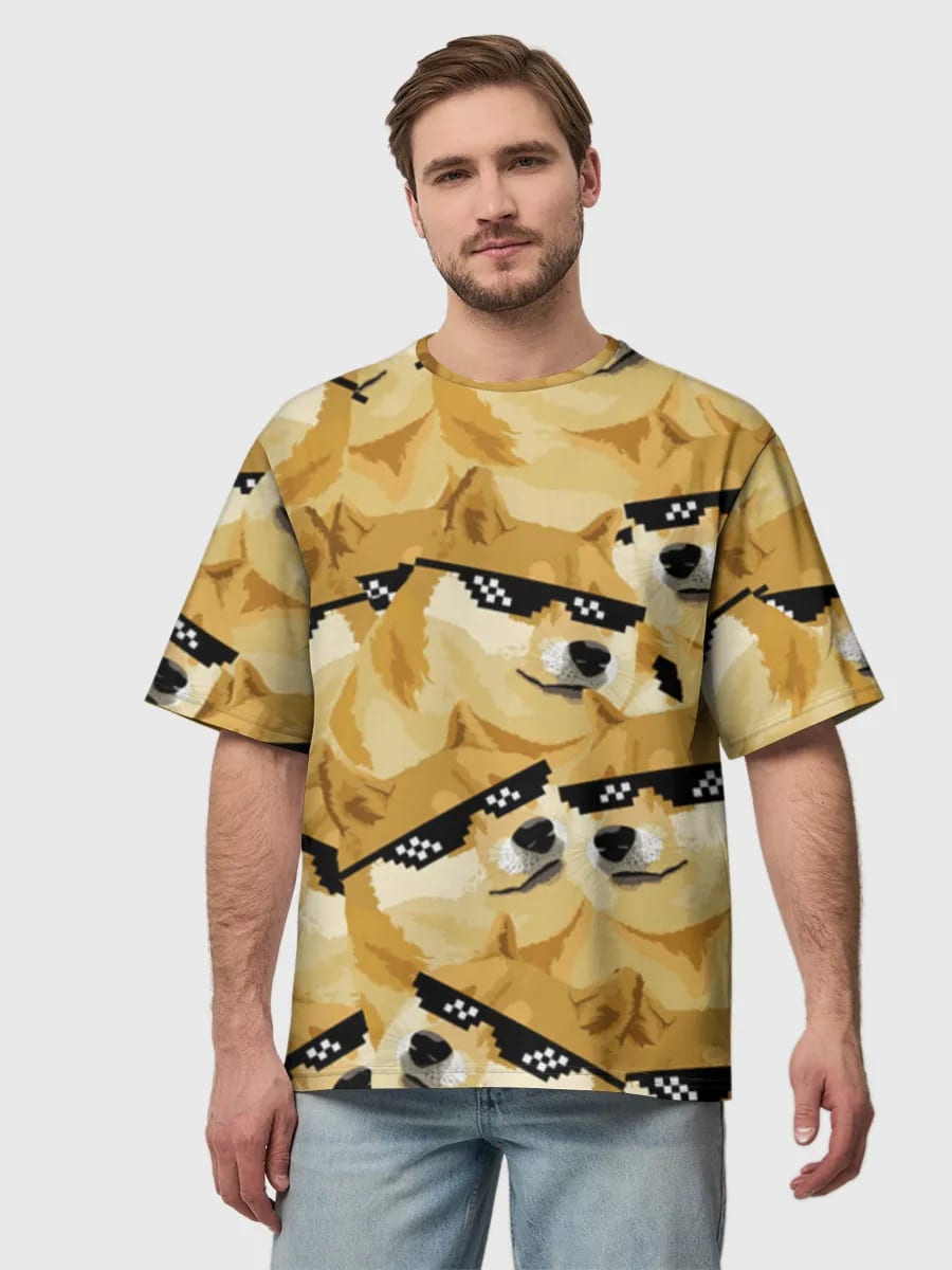 Doge con tonos pixelados