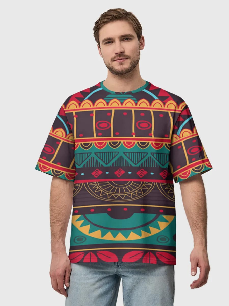 Boho Tribal Geometric Stripes