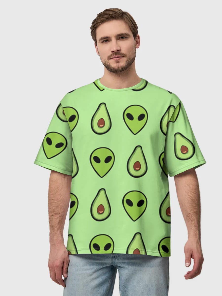 Alien Avocado Kritzeleien