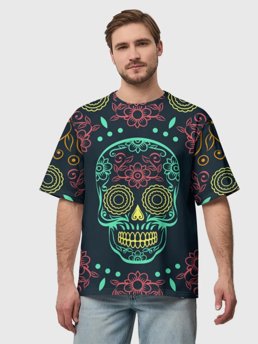 Floral Sugar Skull Art