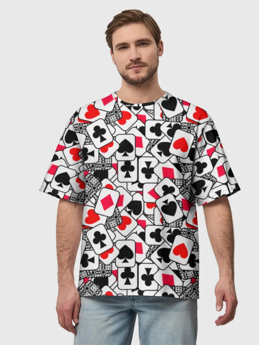 Scattered Playing Card Suits