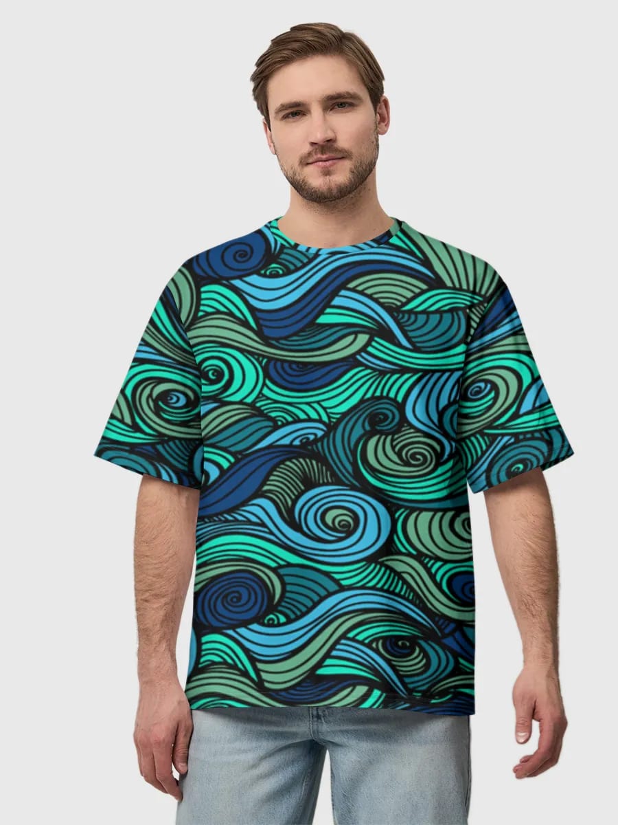 Swirling Ocean Waves