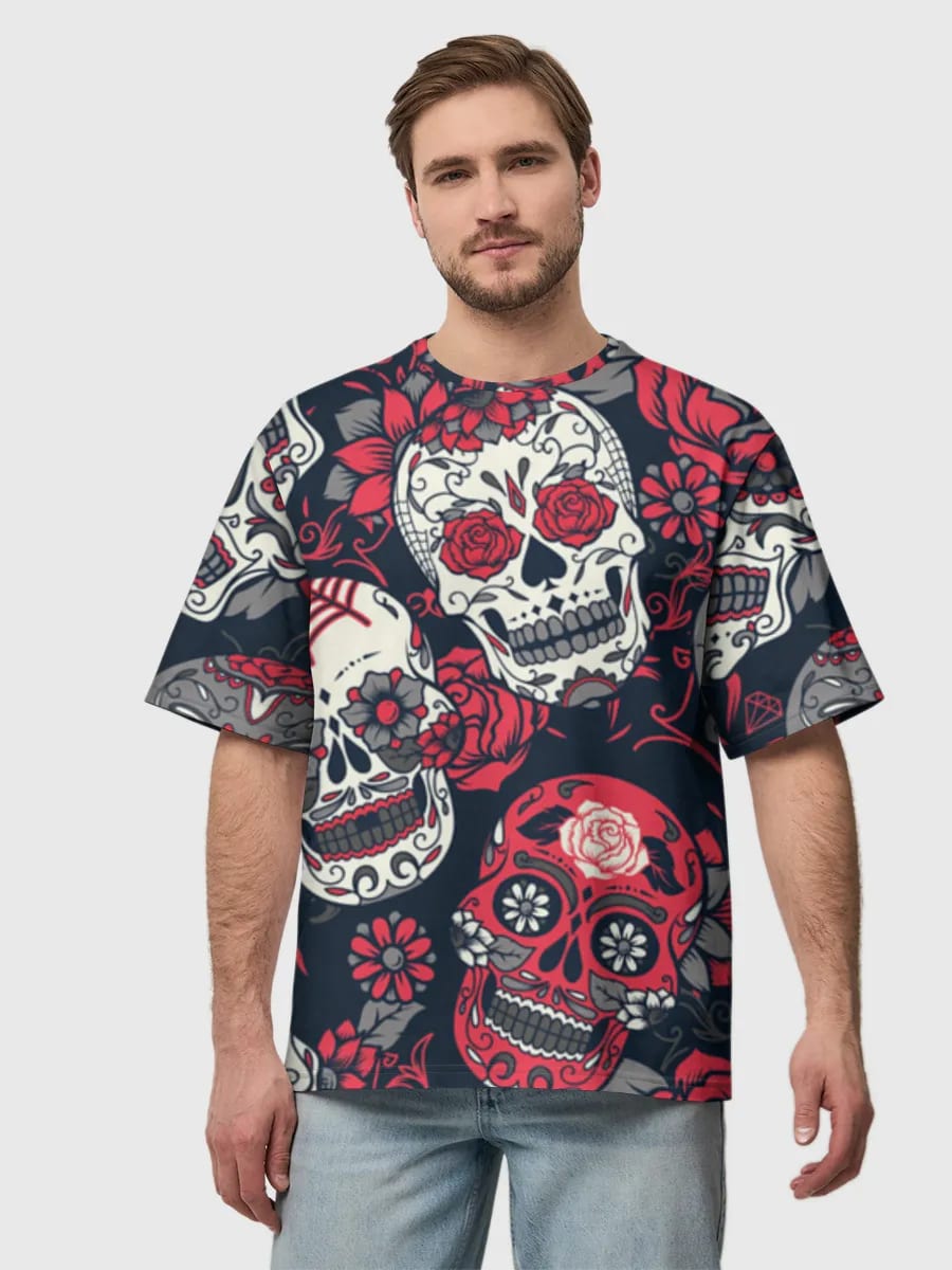 Floral Sugar Skull Collage