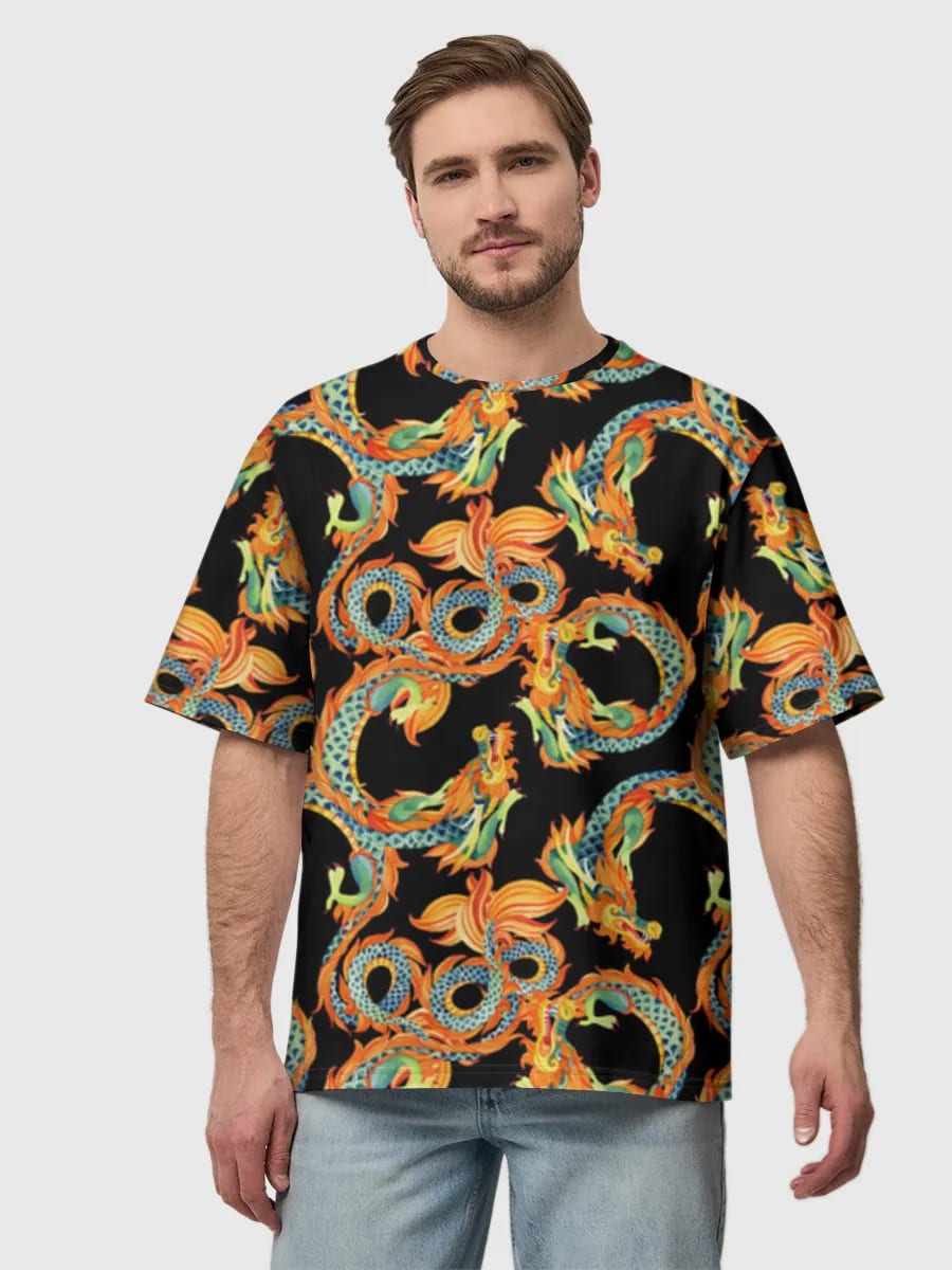 Flammenumwundene Drachen