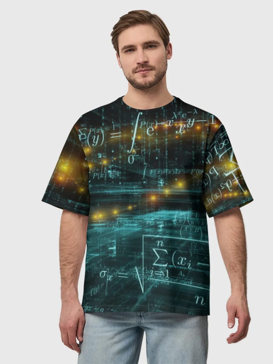 Neon Math Equations