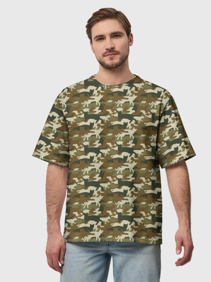 Silueta de perro salchicha camuflado
