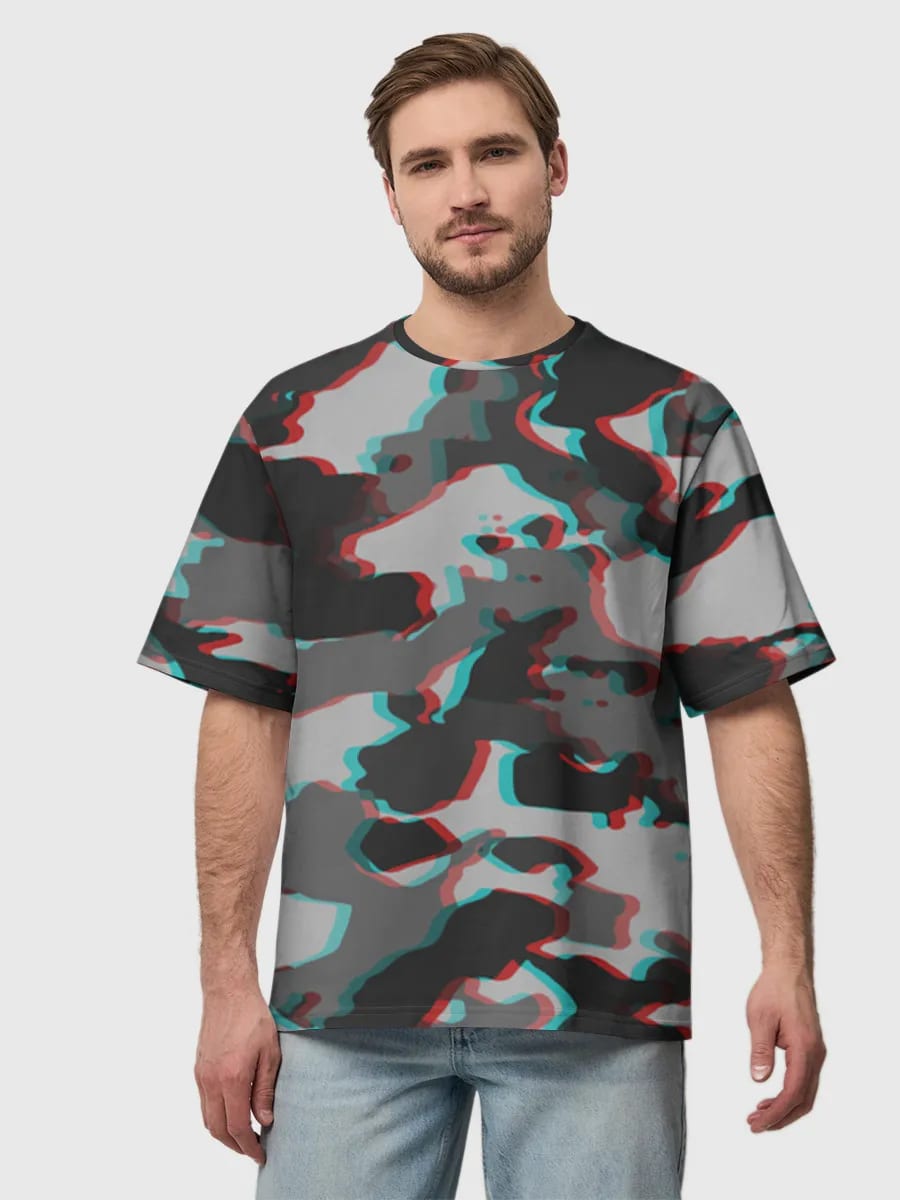 Glitch Camo Anaglyph