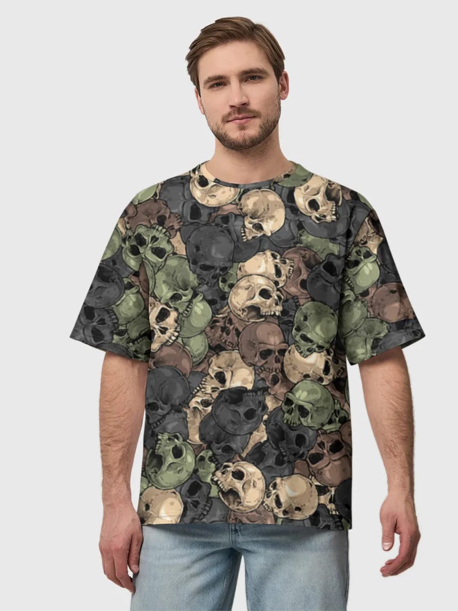 Camo Skull Collage