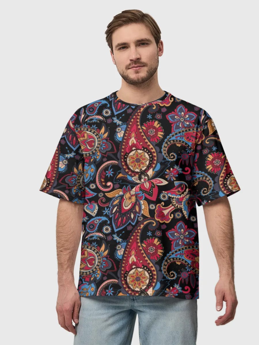 Boho Paisley Floral Swirls