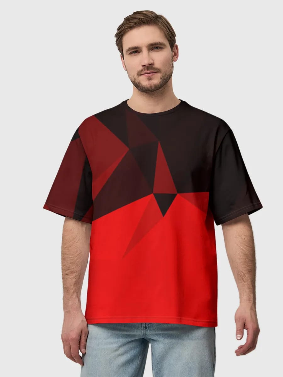 Purpurrote Low-Poly-Gipfel
