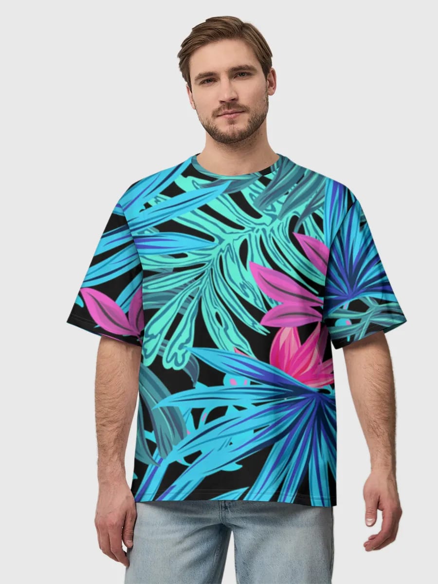 Feuilles Tropicales Néon