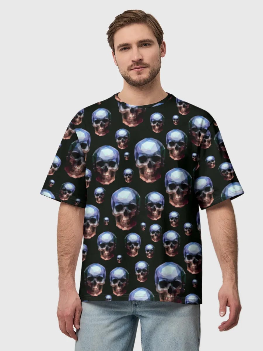 Calaveras de baja poligonalidad