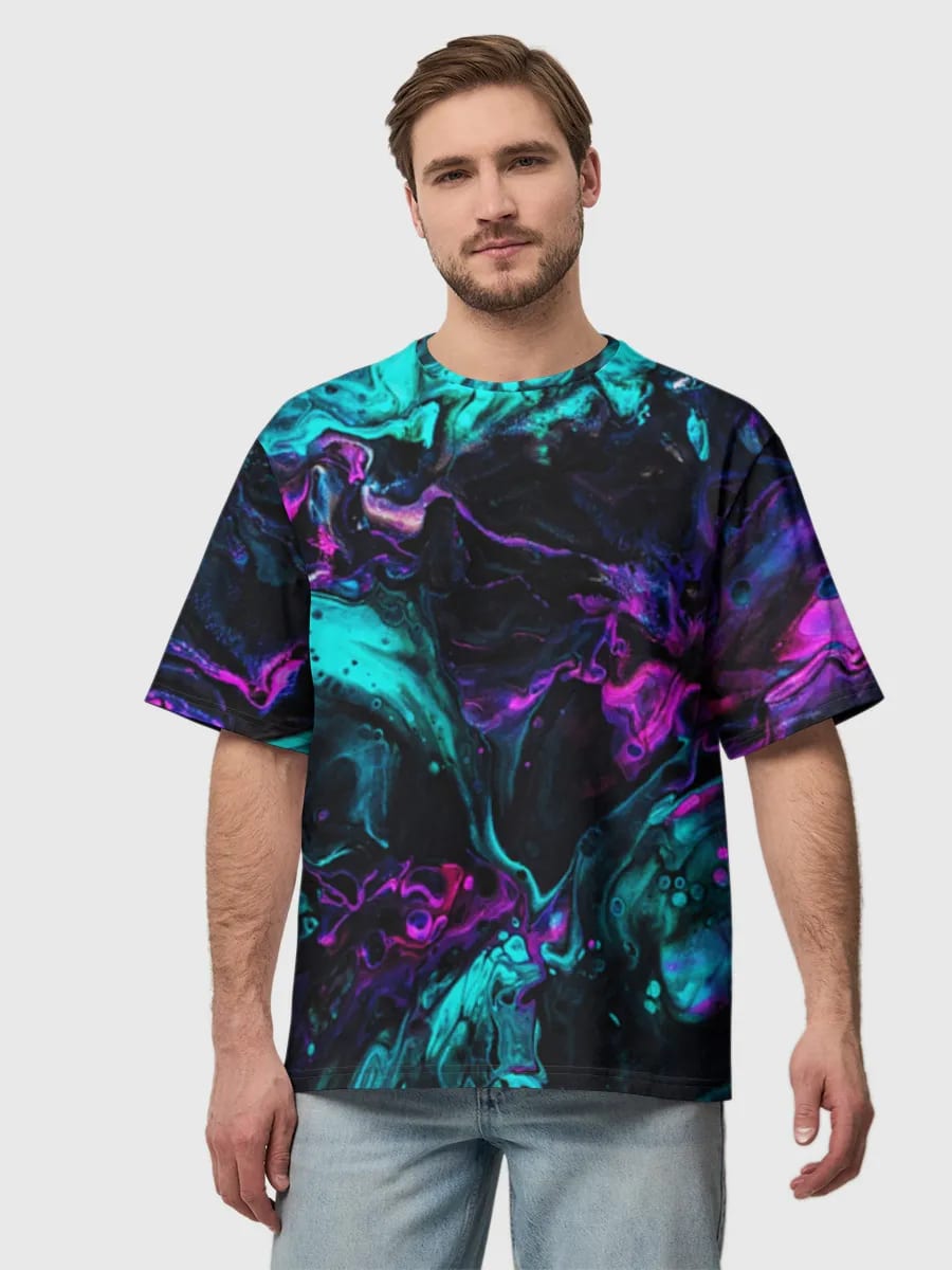 Neon Cosmic Fluid Swirl