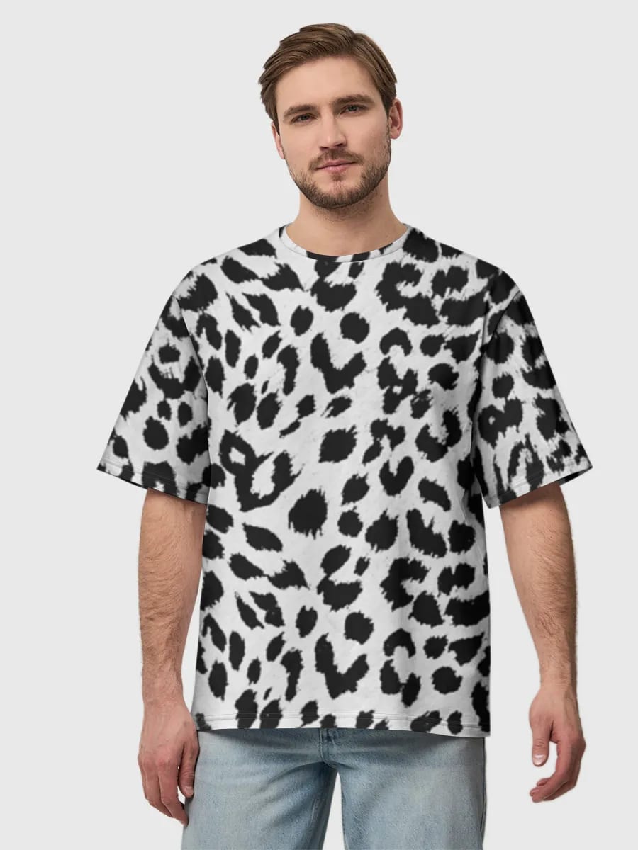 Black And White Leopard Print