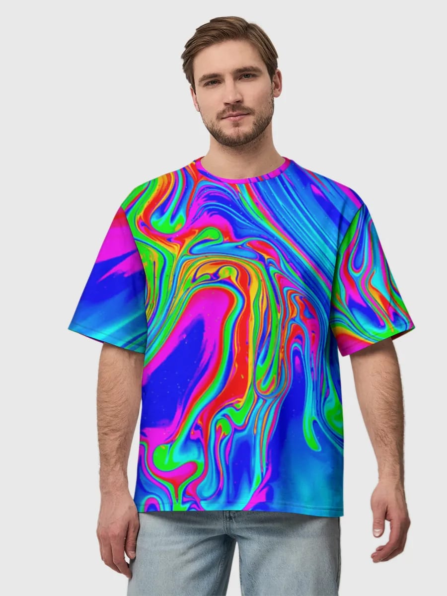 Neon Rainbow Swirl