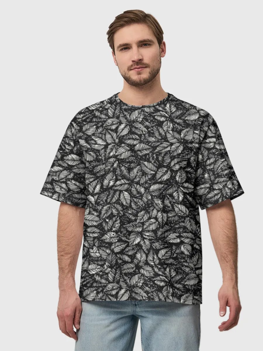 Monochrome Leaf Illustration