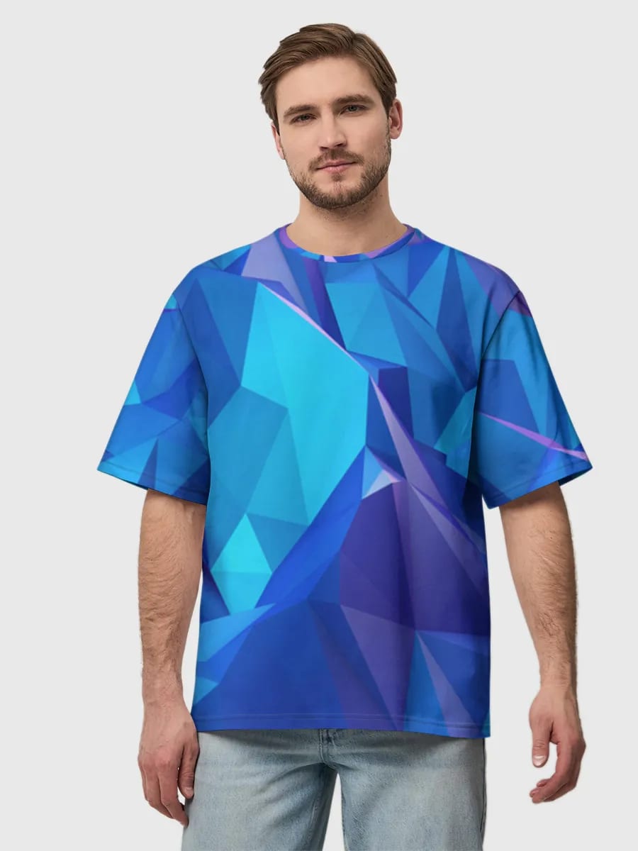 Low Poly Blue Mountains