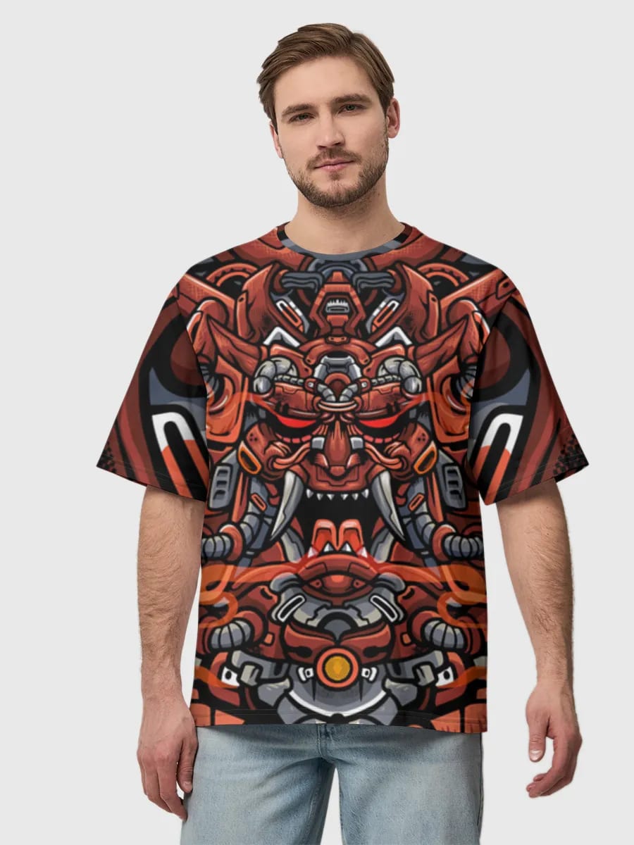 Cyber Oni Samurai Maske