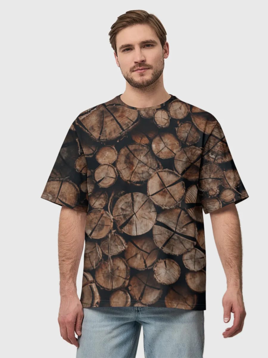 Stacked Firewood Logs