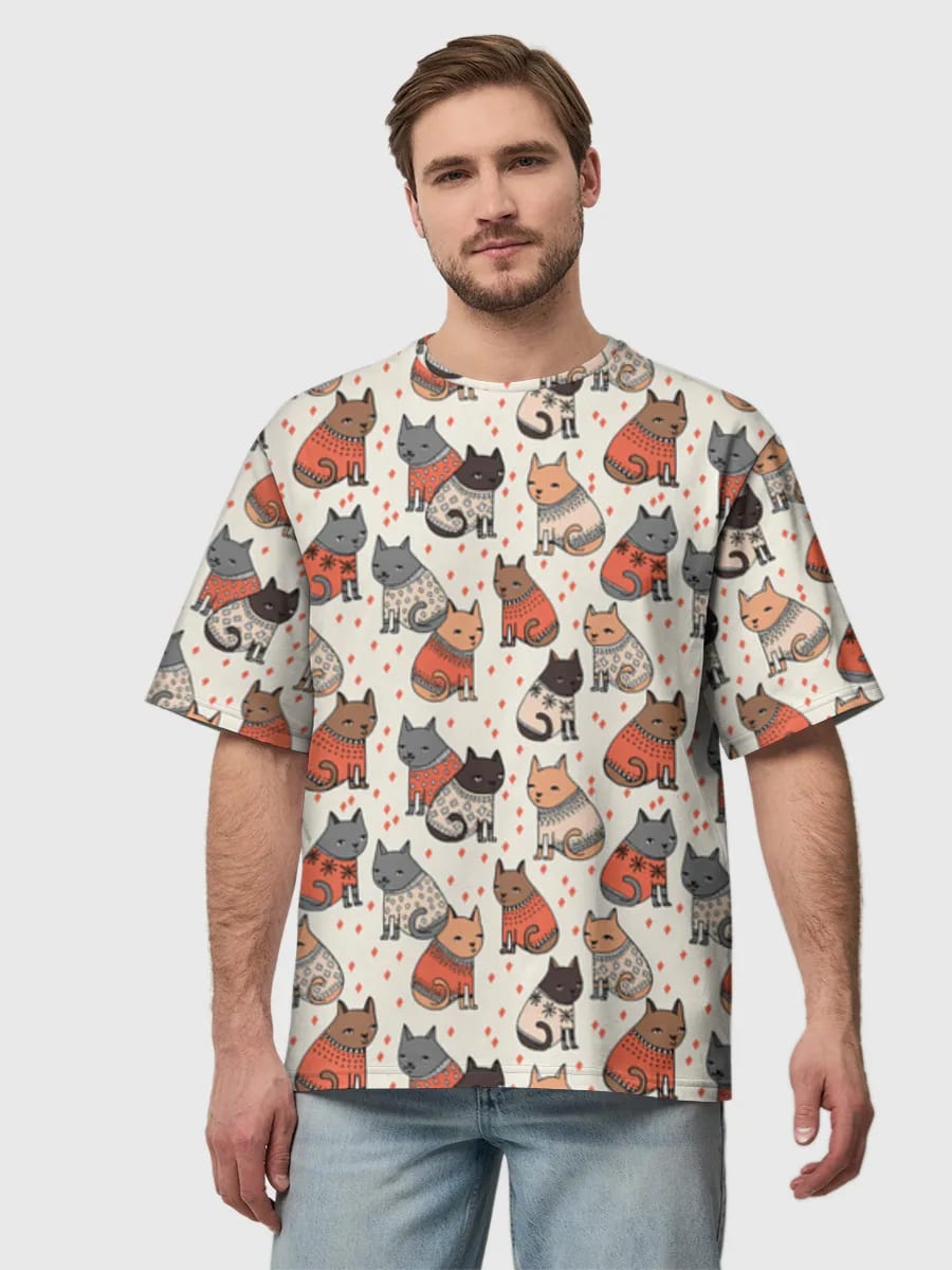 Gemütliche Pullover-Katzen