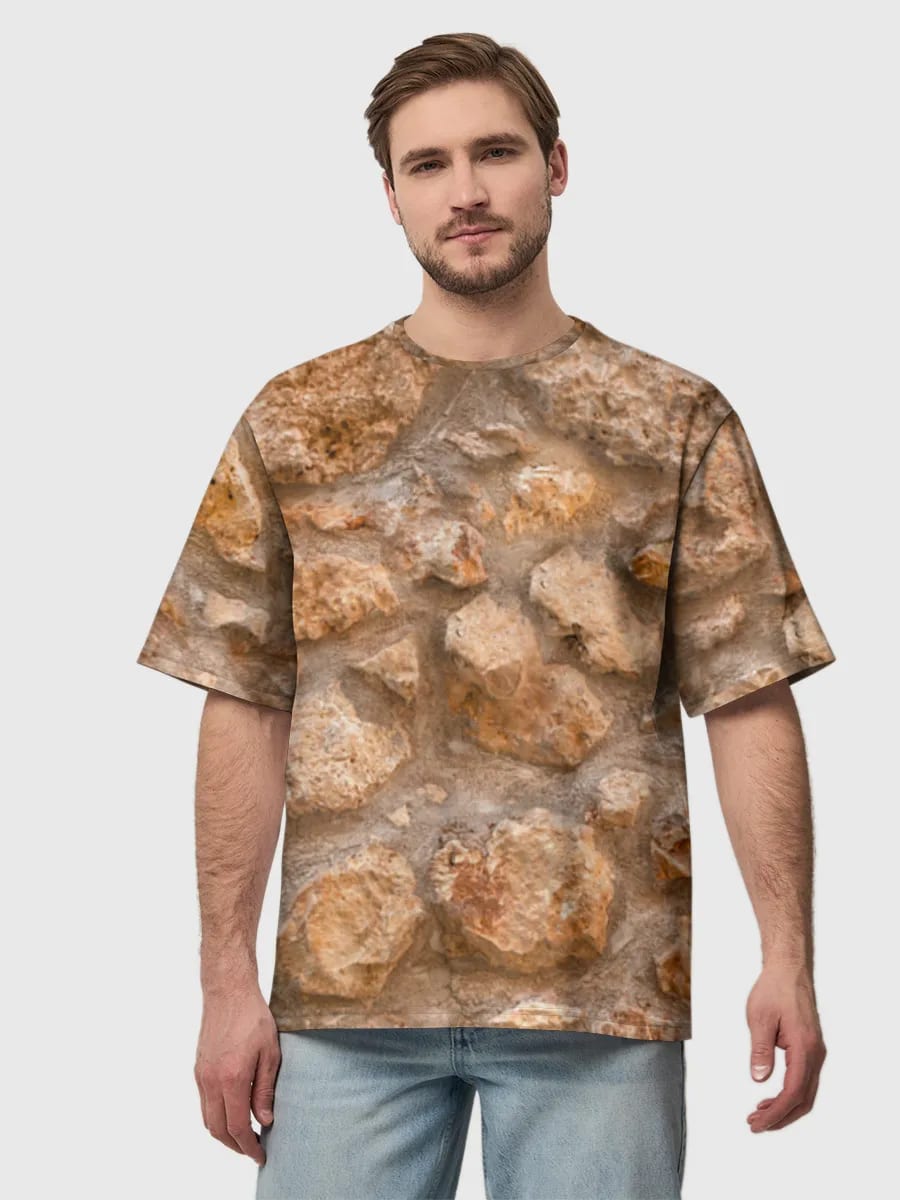 러 스틱 스톤 월 텍스처