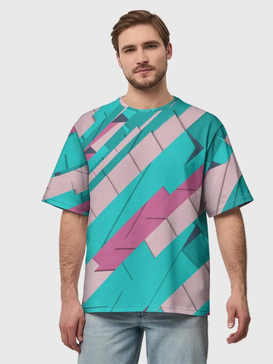 Teal Pink Paper Cut