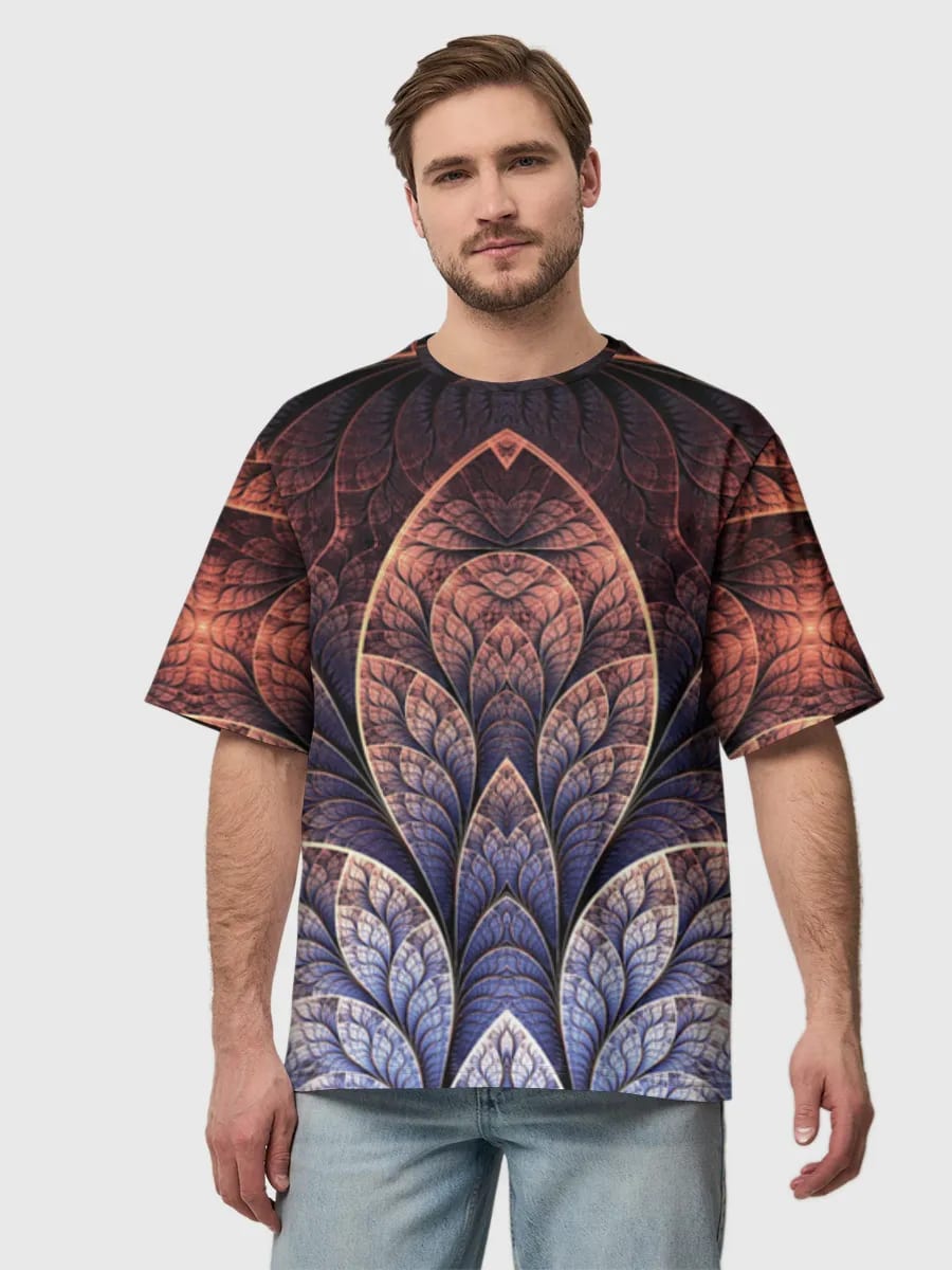 Symmetrische Fraktale Federblüte