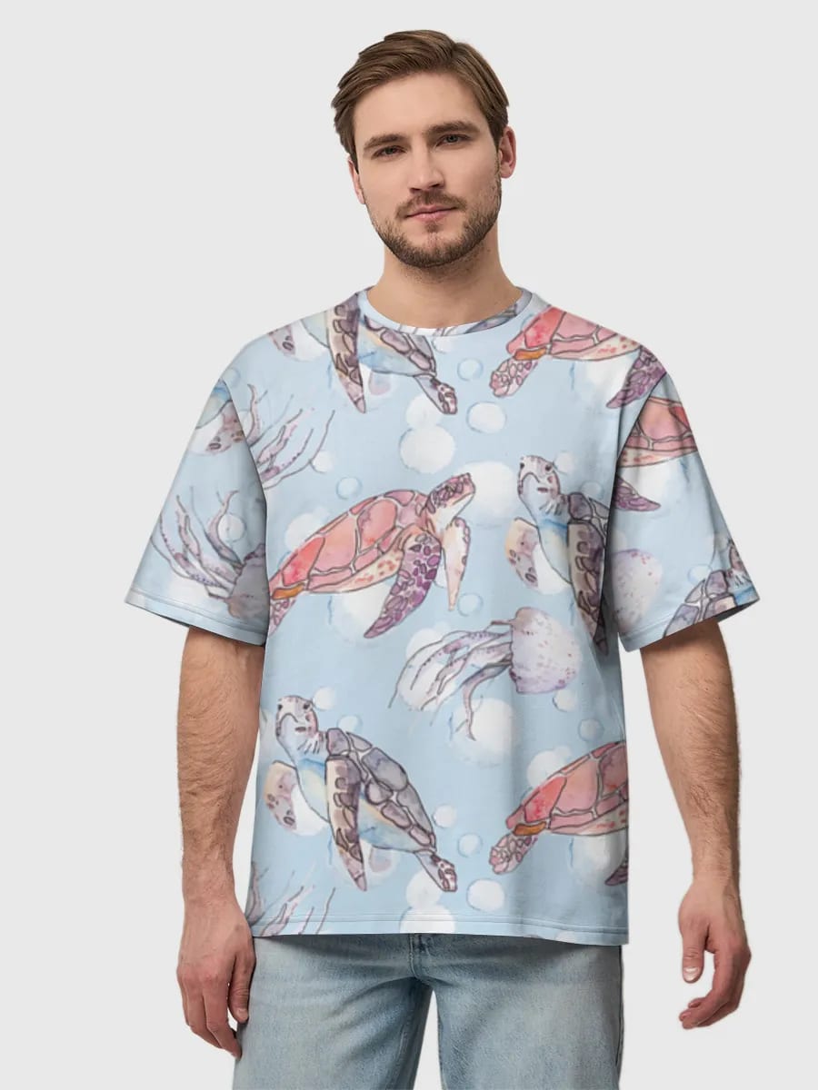 Sea Turtles And Jellyfish