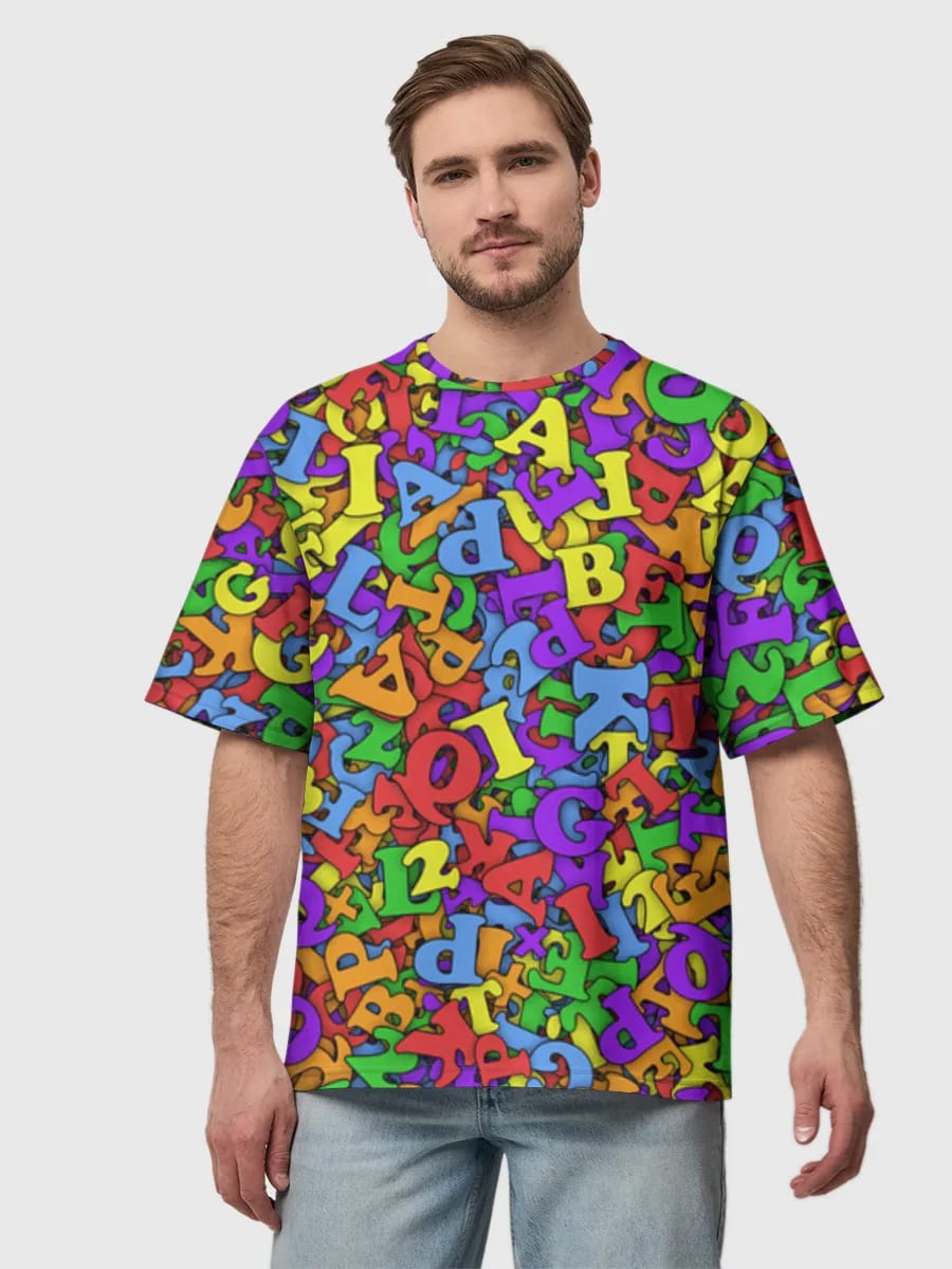 Regenbogen Alphabet-Chaos
