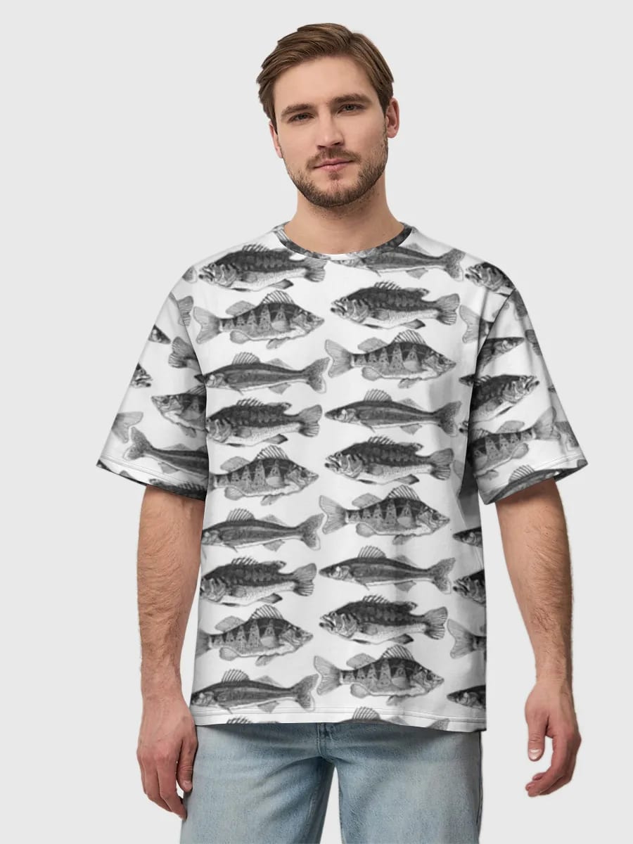 Ilustración de peces vintage