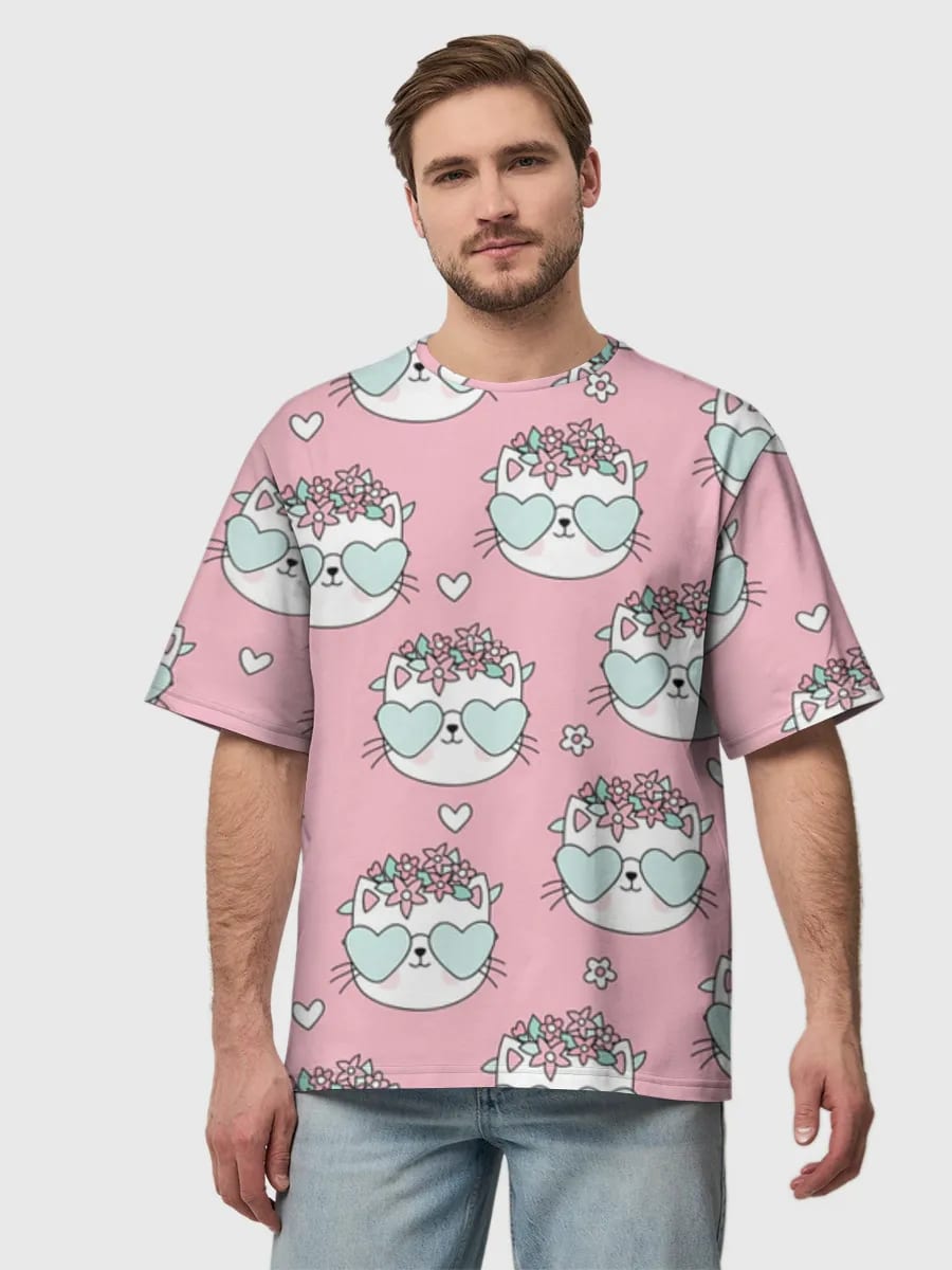 Kawaii Katzen mit Herz-Sonnenbrillen
