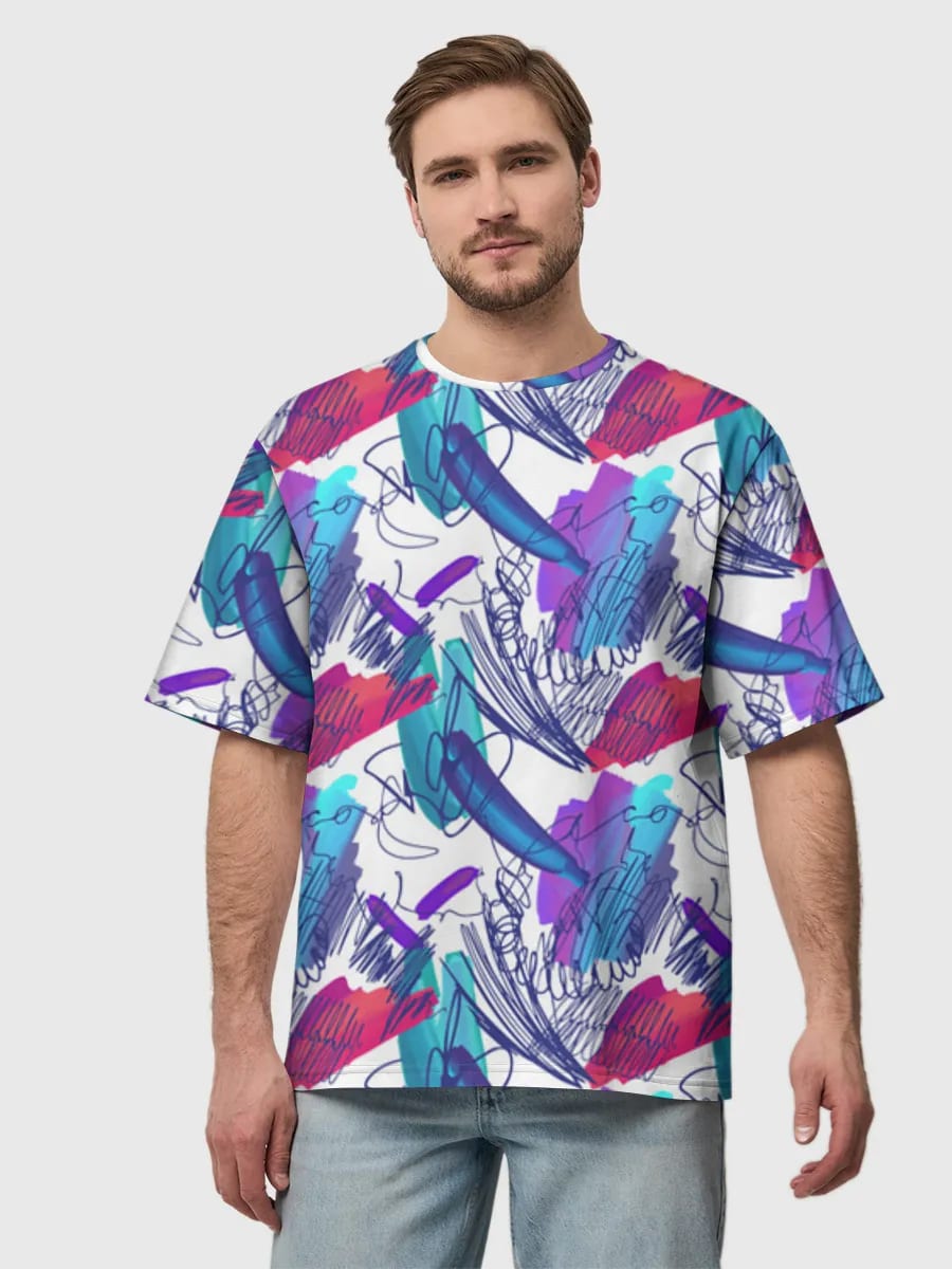 Neon Abstract Brushstrokes