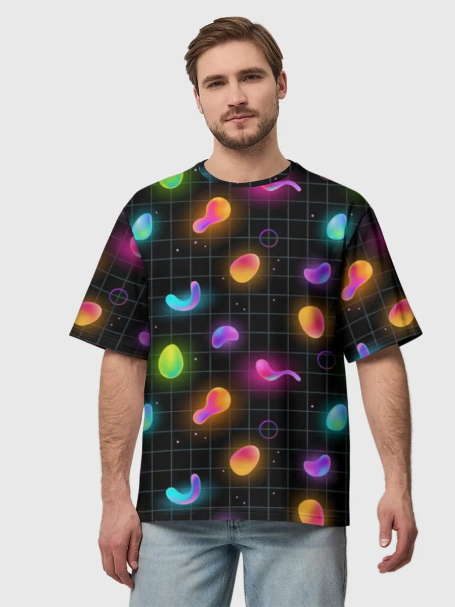 Neon Abstract Grid