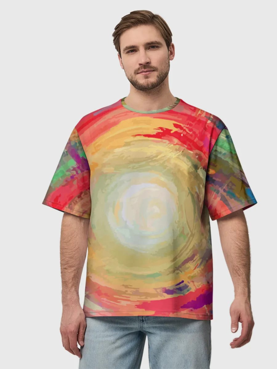Rainbow Paint Swirl