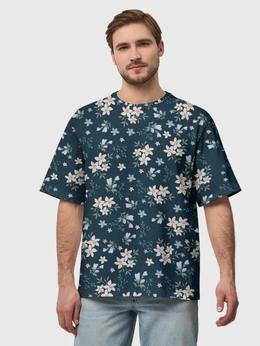 Navy Ditsy Floral Blossoms