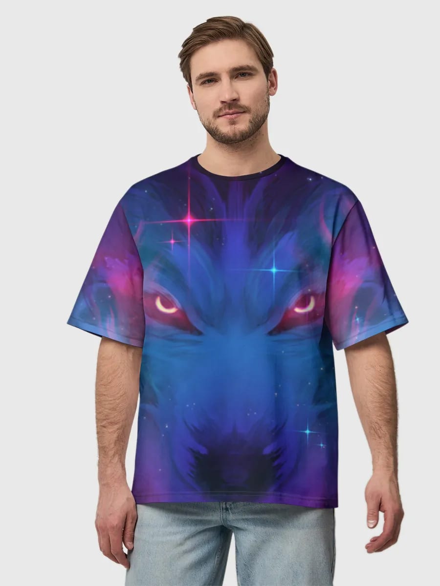 Cosmic Neon Wolf