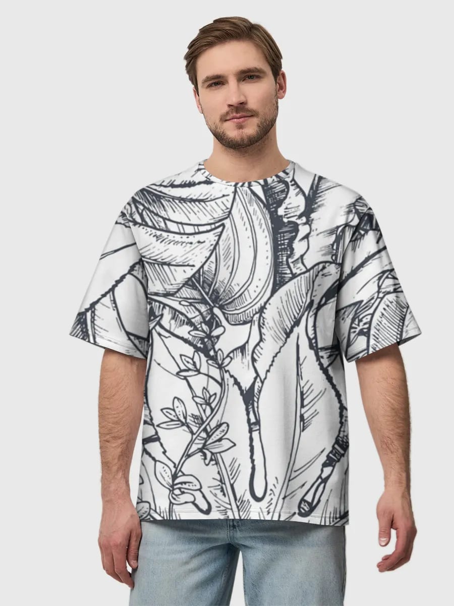 Tropical Botanical Line Art