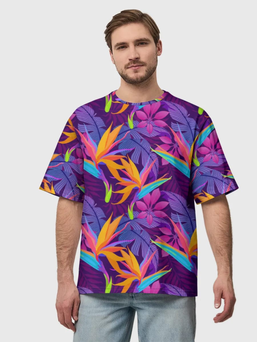 Fleurs Tropicales Néon