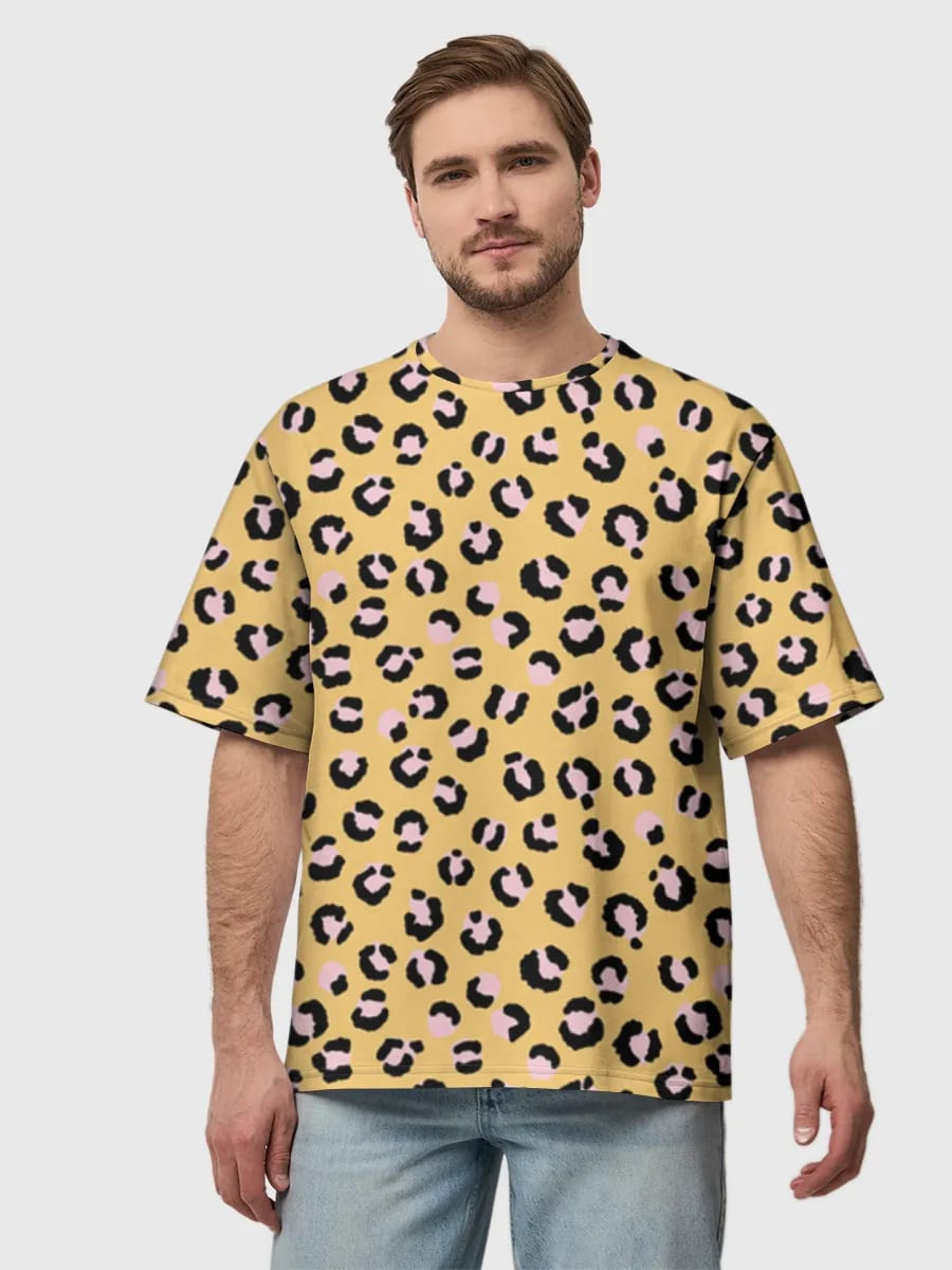 Pinker Leoparden-Print