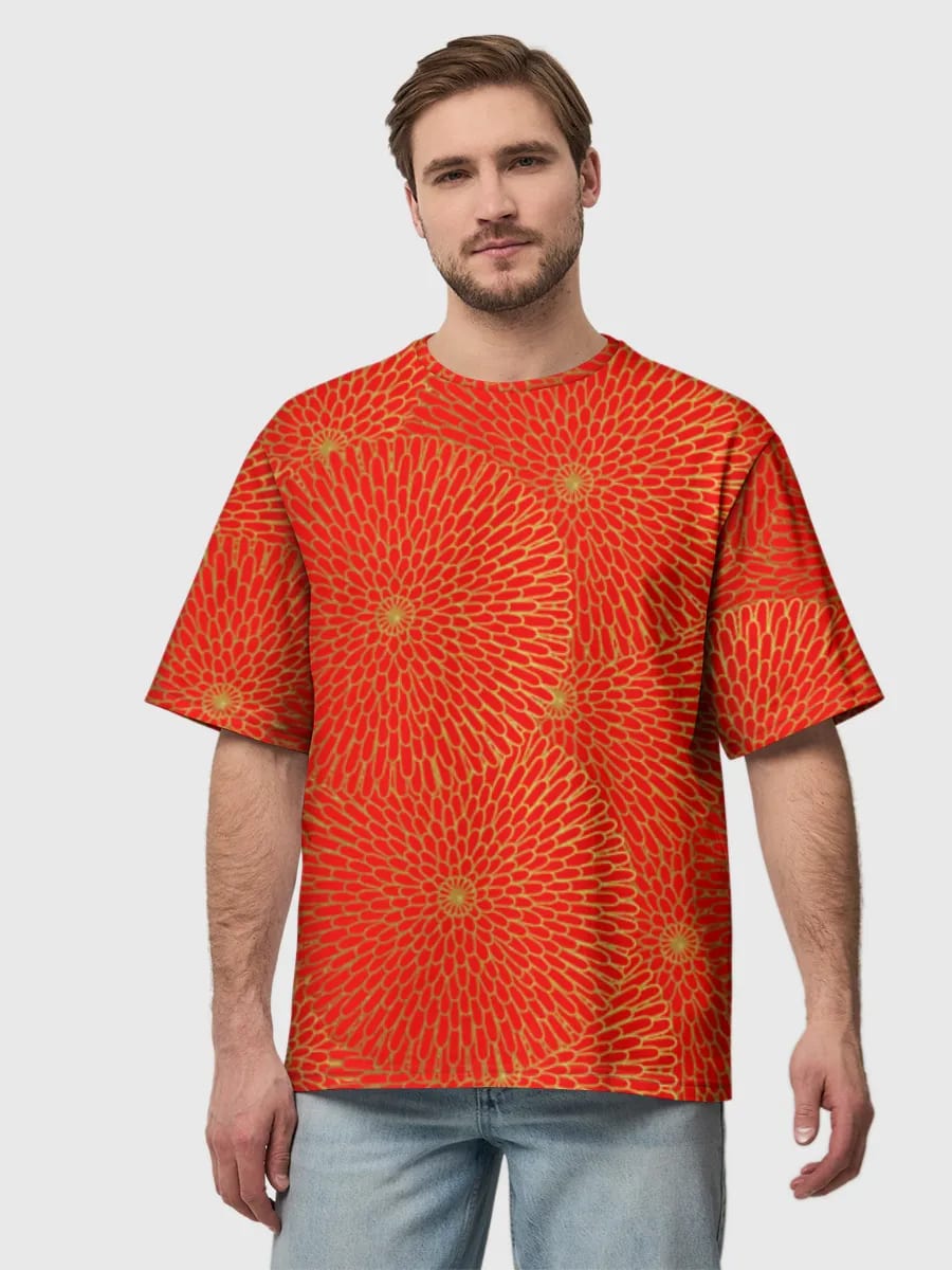 Red Chrysanthemum Blossoms