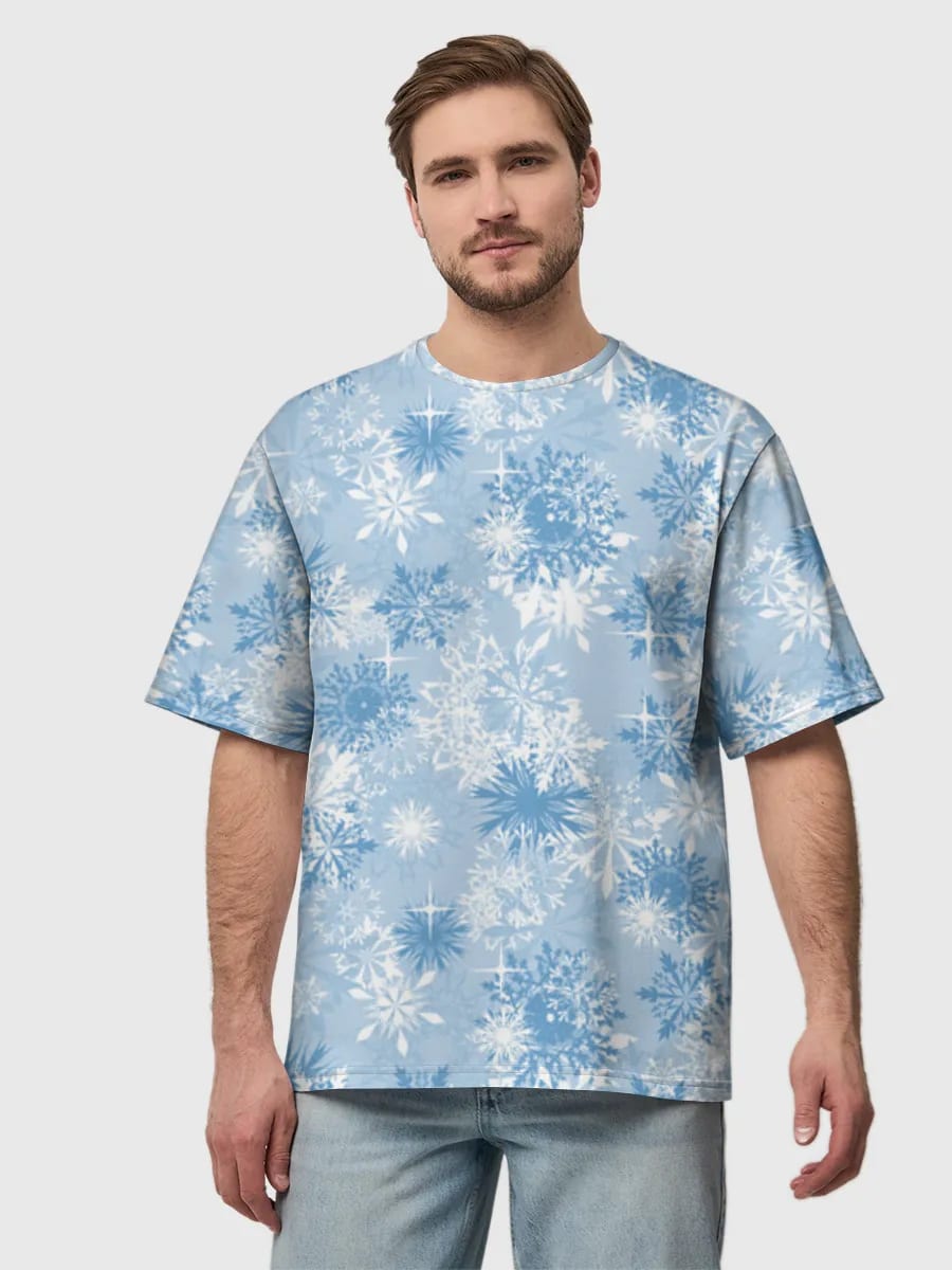 Icy Blue Snowflakes