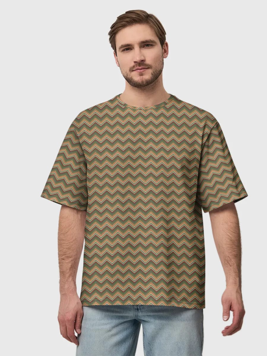 Retro Chevron Zigzag Design