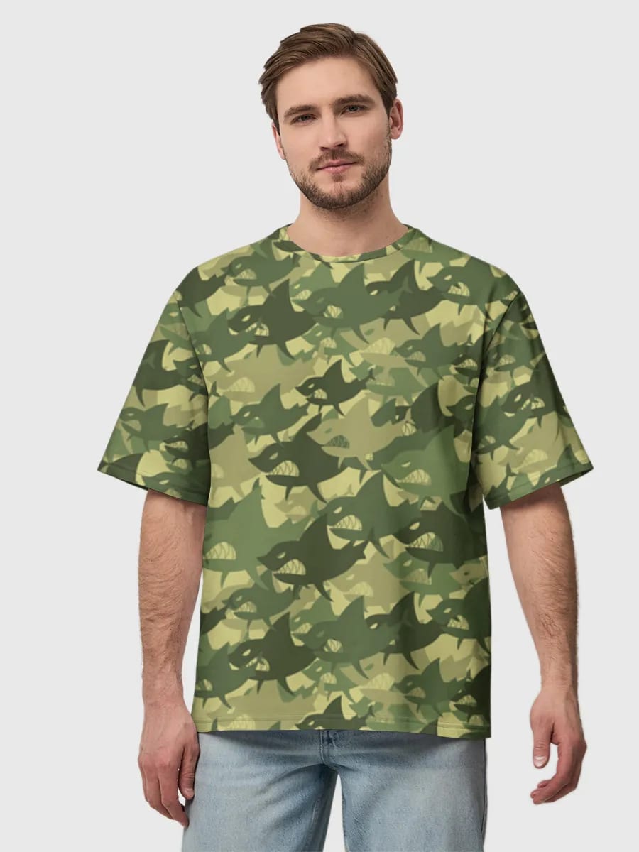 Collage de camuflaje de tiburón