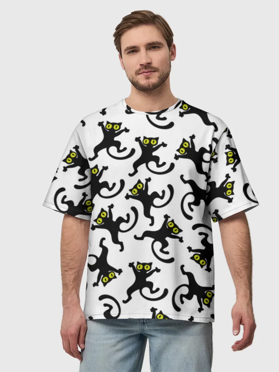 Verspielte Schwarze Katzen-Doodles