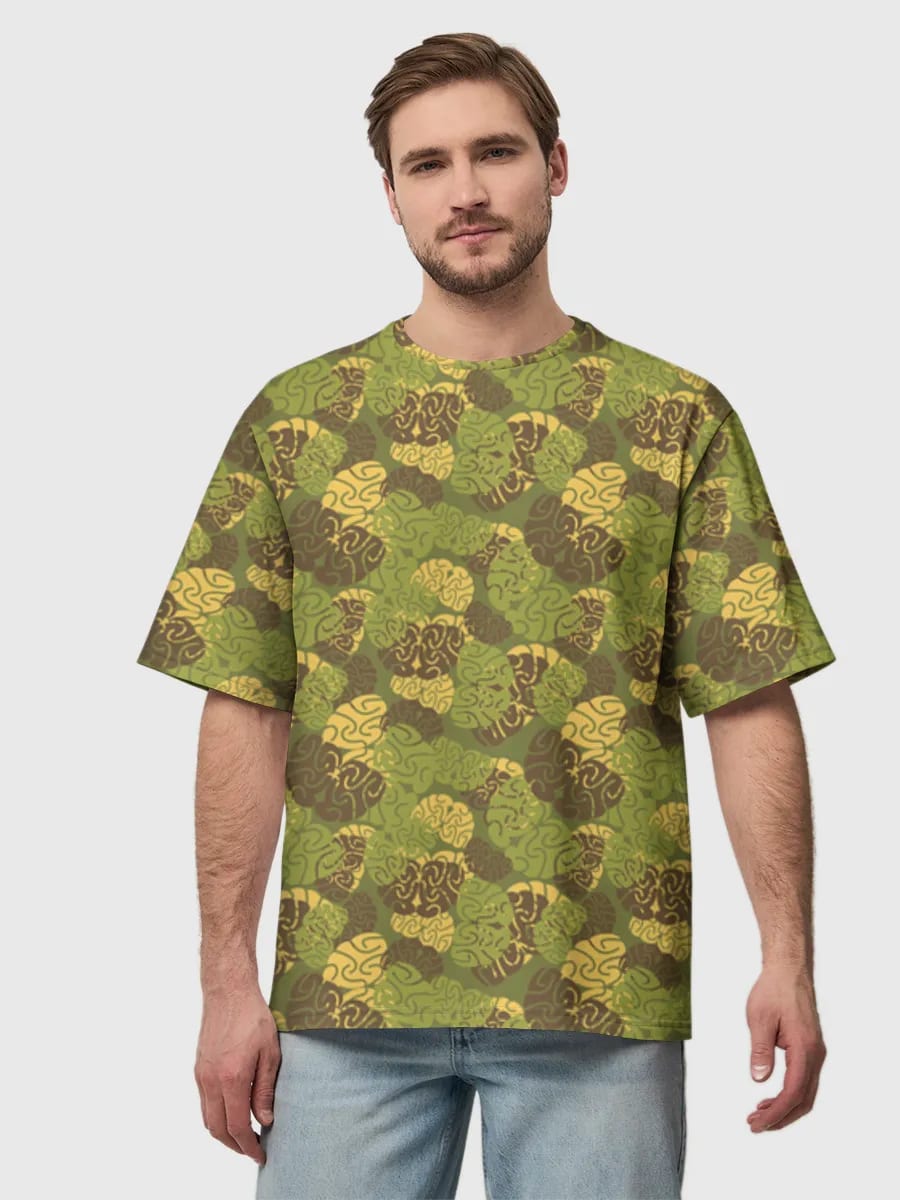 Estampado de remolino de camuflaje de abeja
