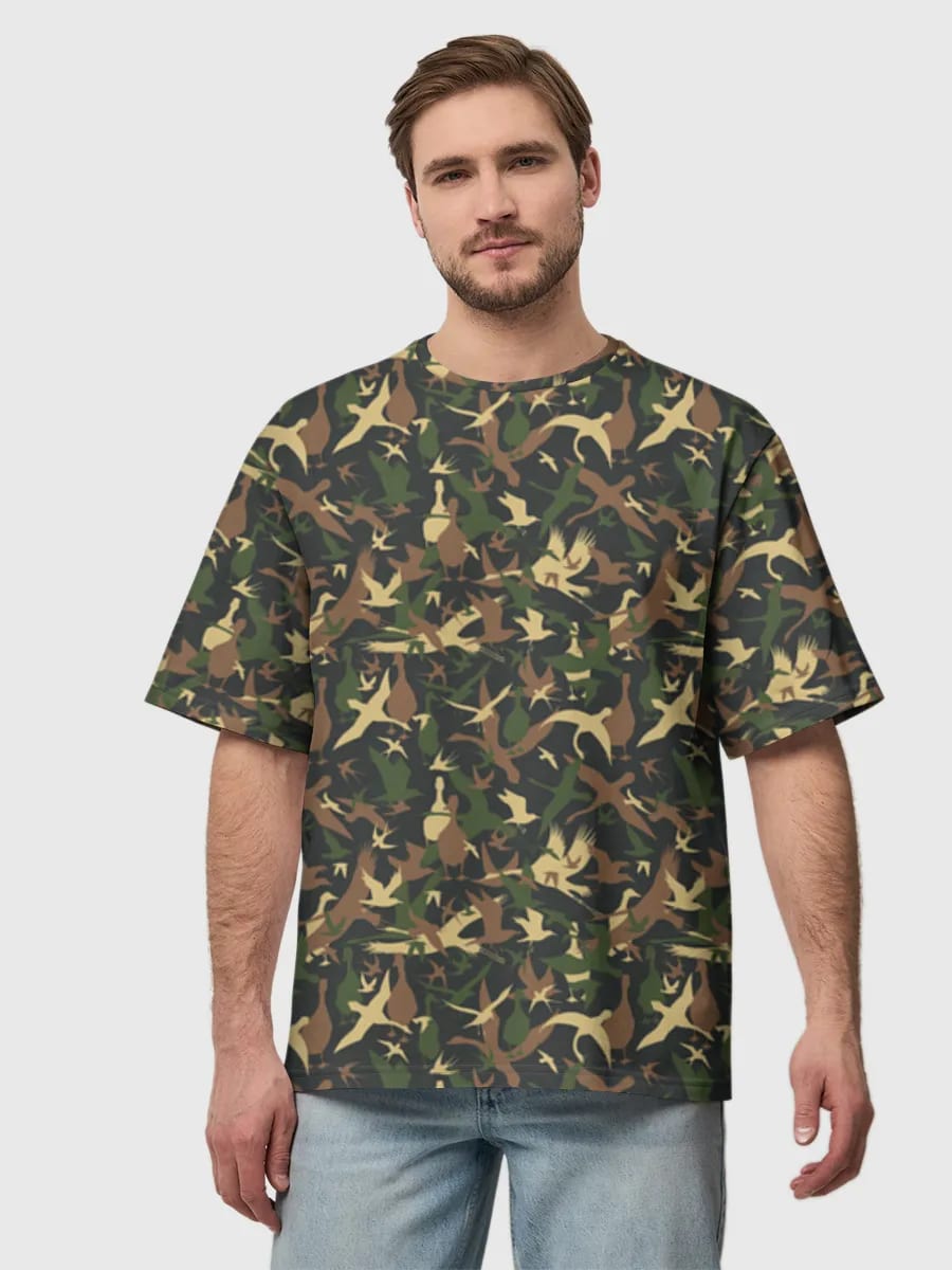 Siluetas de camuflaje de aves acuáticas