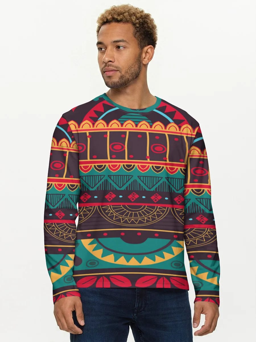 Boho Tribal Geometric Stripes