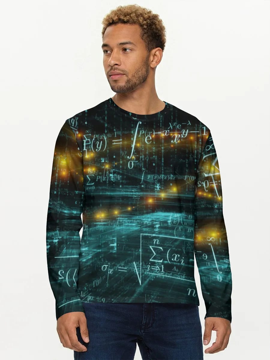 Neon Math Equations